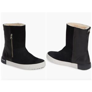 New Blackstone QL40 Genuine Leather Shearling Lined Boots in Black Women's 10